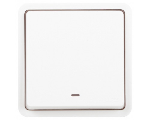 Выключатель одноклавишный с подсветкой Эра Эра Эксперт 11-1522-01