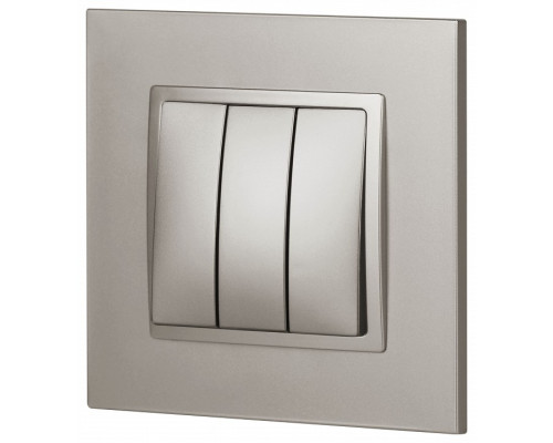 Выключатель трехклавишный без рамки Эра Эра Elegance 14-1107-16