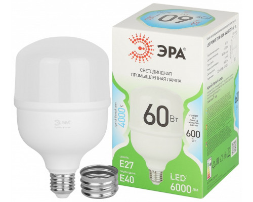 Лампа светодиодная Эра Green Line LED POWER T100-60W-840-E27/E40 GL
