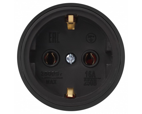 Розетка с заземлением Эра  RX11-B-IP44