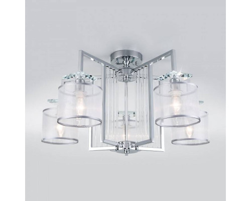 Люстра на штанге Eurosvet Fargo 60123/5 хром Smart