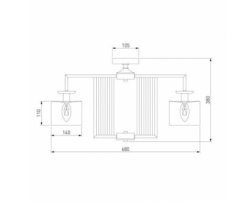 Люстра на штанге Eurosvet Fargo 60123/5 хром Smart