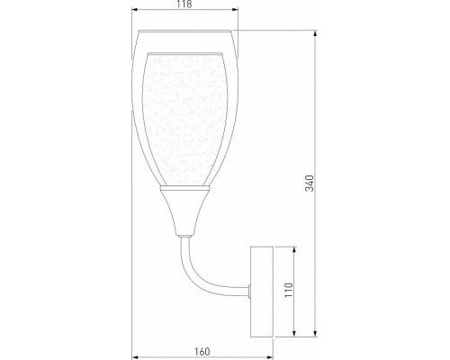 Бра Eurosvet Cosmic 50285/1 золото