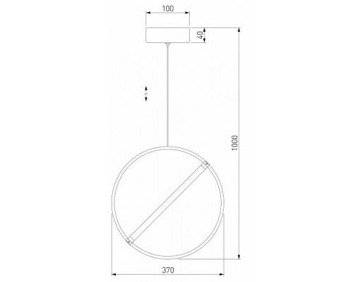 Подвесной светильник Eurosvet Element 90281/1 хром