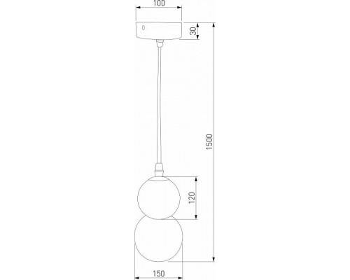 Подвесная люстра Eurosvet Polar 50251/1 LED белый