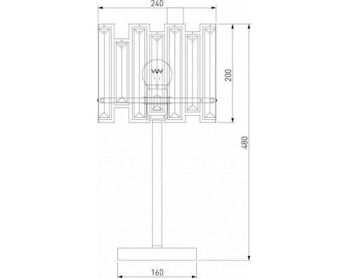 Настольная лампа декоративная Bogate's Cella 01148/1 Strotskis