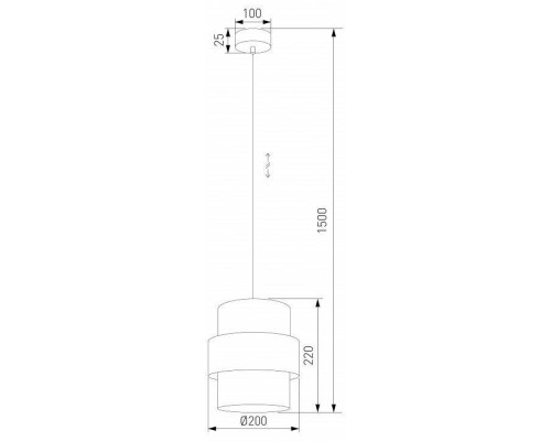 Подвесной светильник TK Lighting Calisto 5401 Calisto