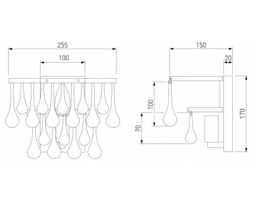 Накладной светильник Bogate's Gutta 476/1