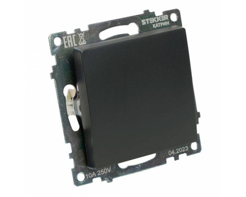 Выключатель одноклавишный без рамки Stekker Катрин 49177