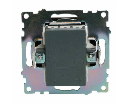 Выключатель одноклавишный без рамки Stekker Катрин 49177