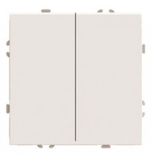 Выключатель двухклавишный без рамки Stekker Эмили 49892