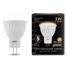 Лампа светодиодная Gauss  GU4 3Вт 3000K 132517103