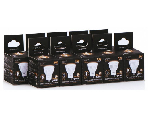 Лампа светодиодная Gauss GU4 3 Вт 3000 K 132517103