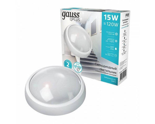 Накладной светильник Gauss Qplus 142411215-S