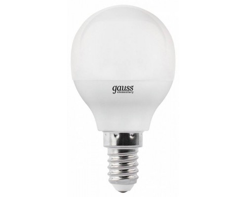 Лампа светодиодная Gauss LED Elementary Globe E14 6Вт 4100K 53126