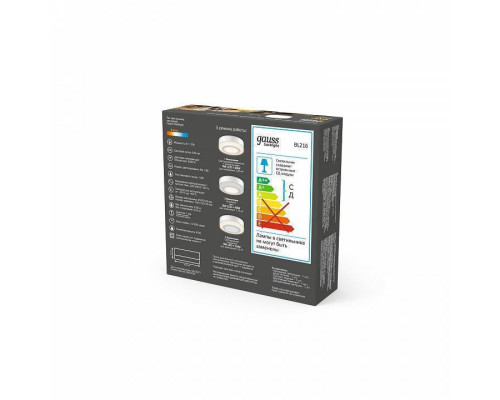 Встраиваемый светильник Gauss Backlight BL216