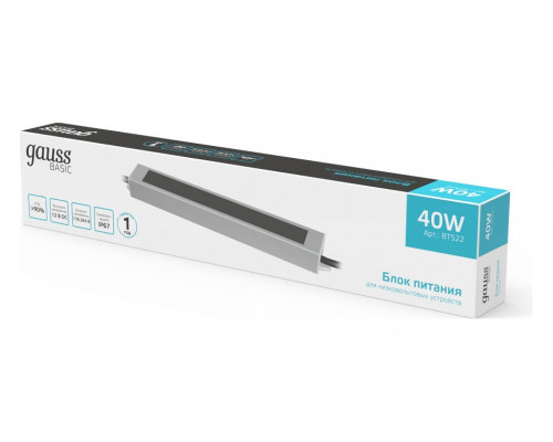 Блок питания с проводом Gauss  BT522