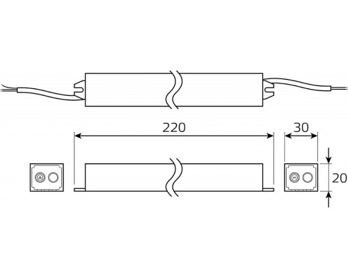 Блок питания с проводом Gauss  BT522