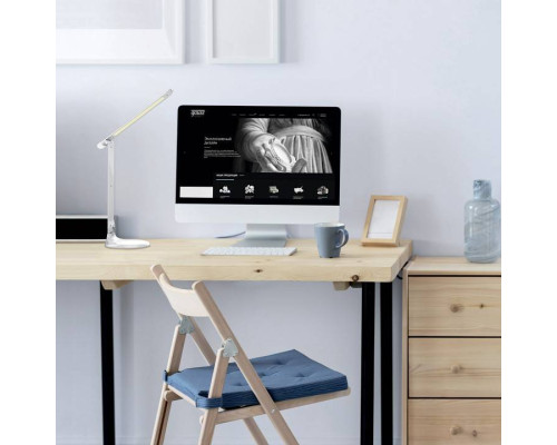 Настольная лампа офисная Gauss GT204 белая с ночником 10 Вт GT2041