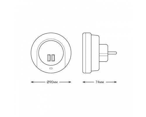 Ночник Gauss  NS001