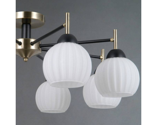 Люстра на штанге ILLUMICO TRENTO 8 ламп IL0579-8CSQ-25 BK AB