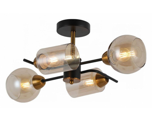 Люстра на штанге ILLUMICO  IL8243-4COU-79 BK BR