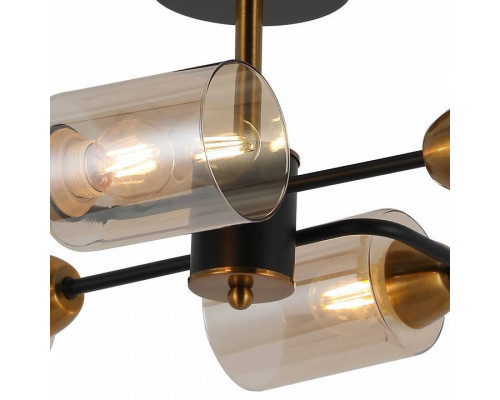 Люстра на штанге ILLUMICO  IL8243-4COU-79 BK BR