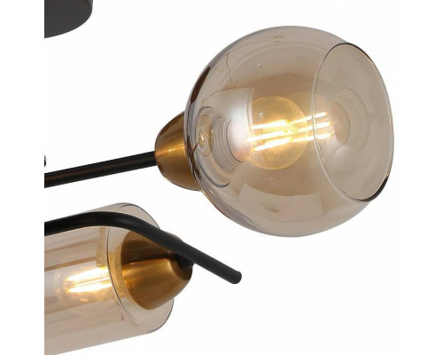 Люстра на штанге ILLUMICO  IL8243-4COU-79 BK BR