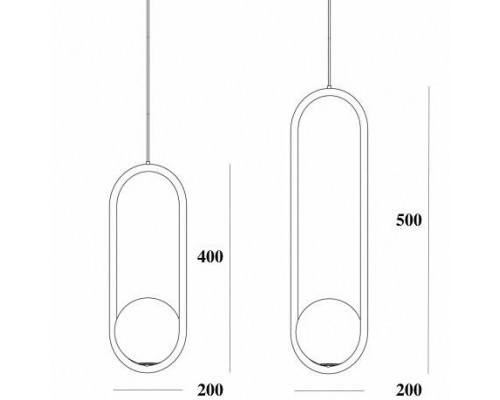 Подвесной светильник Imperiumloft Matthew Mccormick Hoop Gold Mila Pendant HOOP-B01