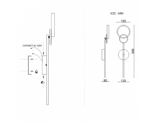 Накладной светильник Imperiumloft ZINGY A zingy01