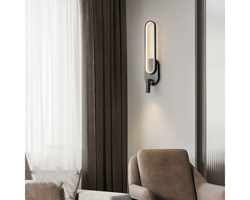 Бра с подсветкой Imperiumloft CARIT B Black carit01