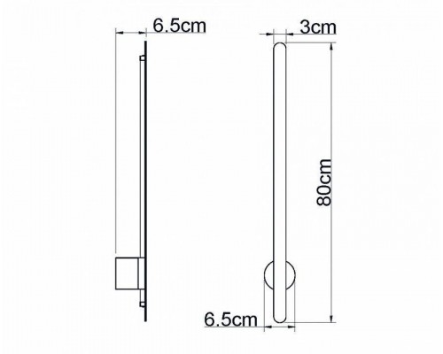 Бра Italline IT08-80 IT08-8020 black