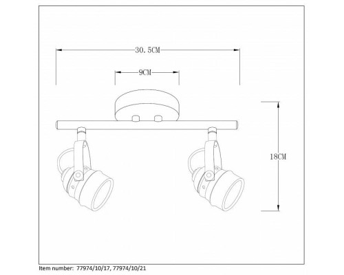 Спот Lucide Cigal 2xGU10 медь 77974/10/17
