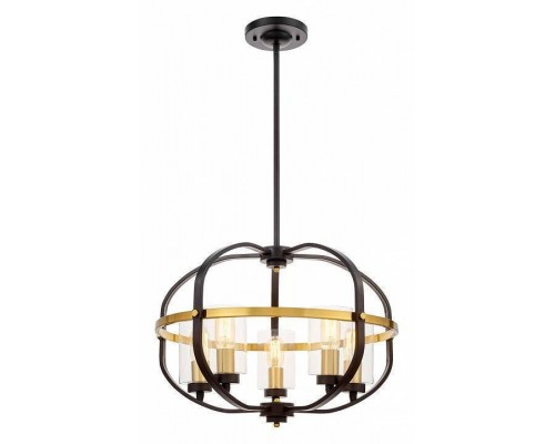 Люстра на штанге LUMINA DECO Monterey LDP 1141-5 BK+MD