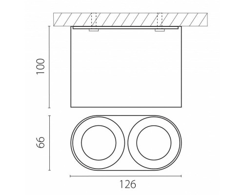 Накладной светильник Lightstar Rullo 213466