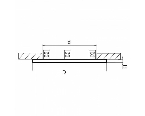 Рамка на 3 светильника Lightstar Intero 111 217937