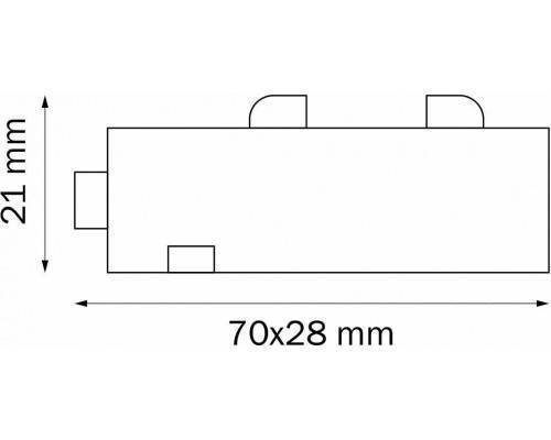 Соединитель линейный для треков Lightstar Barra 505107