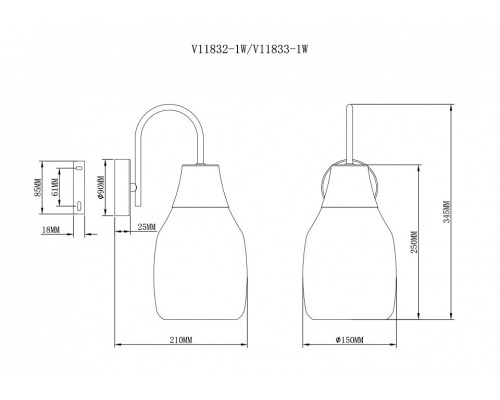 Бра Moderli Adalina V11833-1W