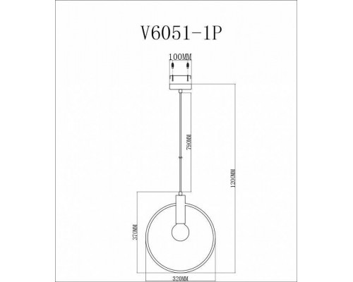 Подвесной светильник Moderli Sachara V6051-1P