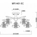 Люстра на штанге MyFar Lisa MR1481-5C