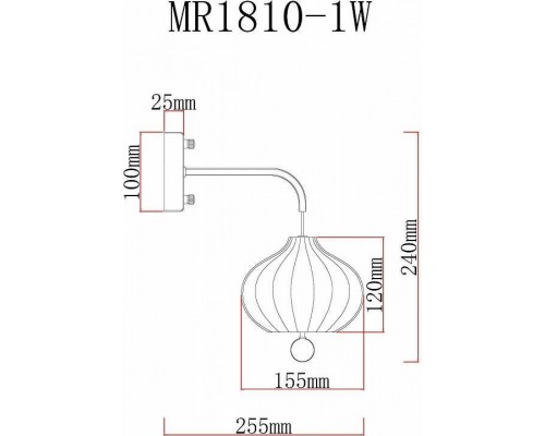 Бра MyFar Katrin MR1810-1W