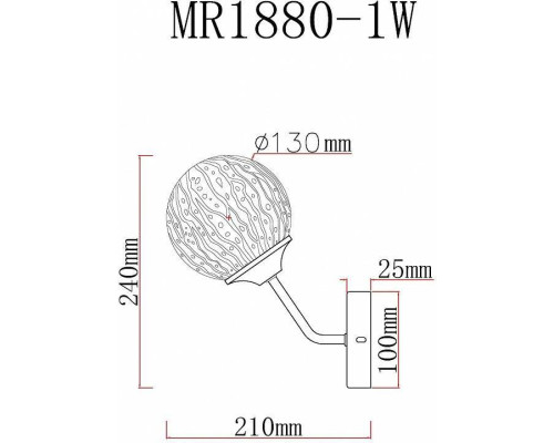 Бра MyFar Camilla MR1880-1W