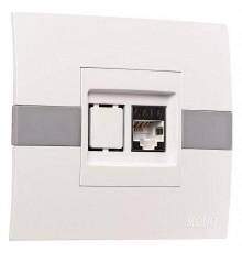 Розетка Ethernet RJ-45 Mono Electric Eсо 101-010104-125