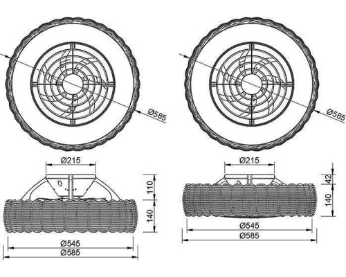 Светильник с вентилятором Mantra (люстры-вентиляторы) Kilimanjaro 8226