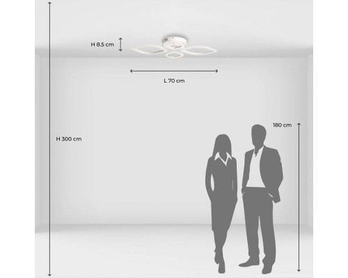 Потолочная люстра De City Мадлен 15 424018104