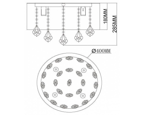 Накладной светильник MW-Light Жаклин 4 лампы G9 465015904