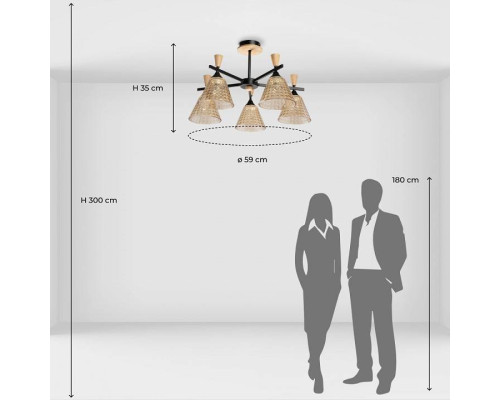 Люстра на штанге De City Дэла 45 635015605