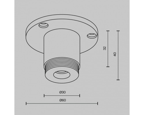 Крепление для трека Maytoni  CA022BO-B
