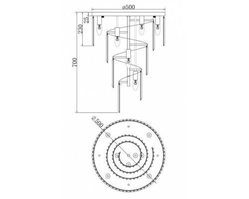 Потолочная люстра Maytoni Louis RC007CL-08CH