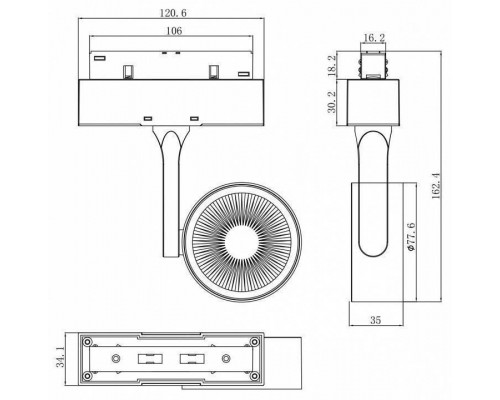 Светильник на штанге Maytoni Track lamps 3 TR024-2-10B3K